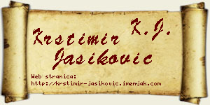 Krstimir Jasiković vizit kartica